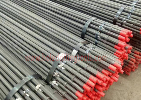 China Quarrying Rod Rock Drill Rods 22mm Shank Chisel Bit Head 20mm - 42mm Diameter supplier