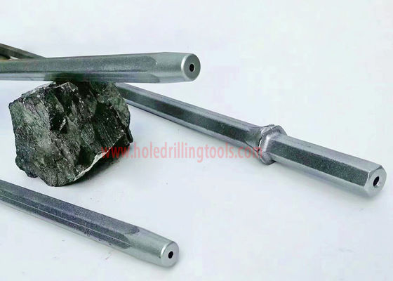 China Tungsten Carbide Rock Drilling Tools , Tapered Integral Mining Drill Rods supplier