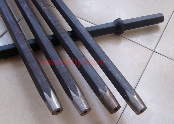 China Steel Forging Tapered Rock Drill Rods Rustproof 19mm - 41mm Hole Diameter supplier
