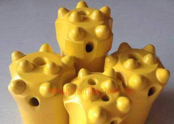 China Hard Alloy Rock Drilling Tools 7 Degree 11 Degree 12 Degree Tapered Button Bit supplier