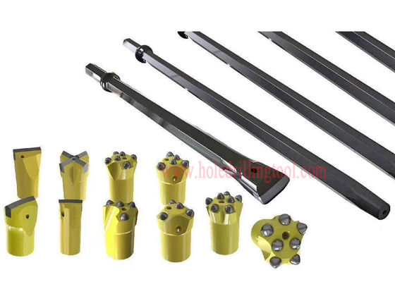 China Chisel / Cross Rock Drill Bit Tungsten Carbide Material For Road Construction supplier