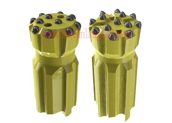 China Retractable Rock Threaded Button Bits Carbon Steel ，Golden Dth Button Bits supplier