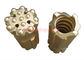 Mining Rock Drill Bit Long Skirt Tungsten Carbide Button Drill Bit Golden Color supplier